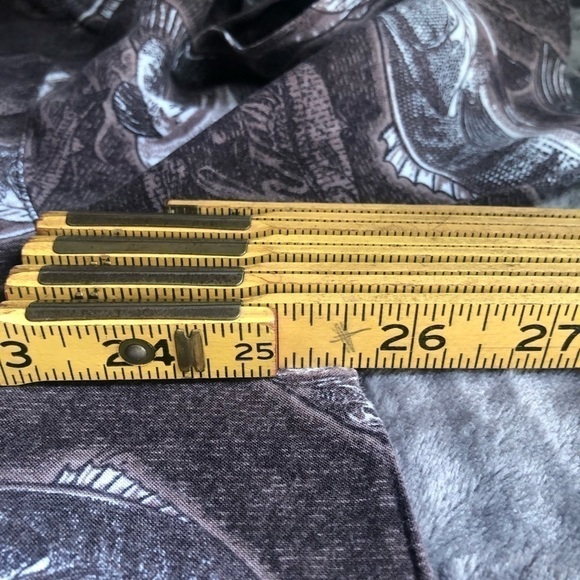 Puritan collared button down shirt with fish large mouth Bass size Large 42 - 44 - Picture 6 of 9